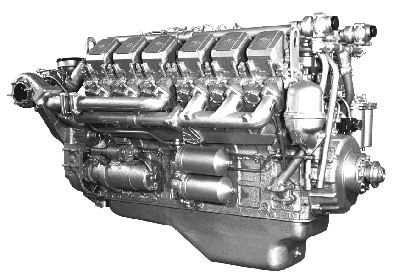 240НМ2-1000188 Двигатель ЯМЗ 240НМ2 без КП и сцепления с индивидуальными головками 2 комплектации