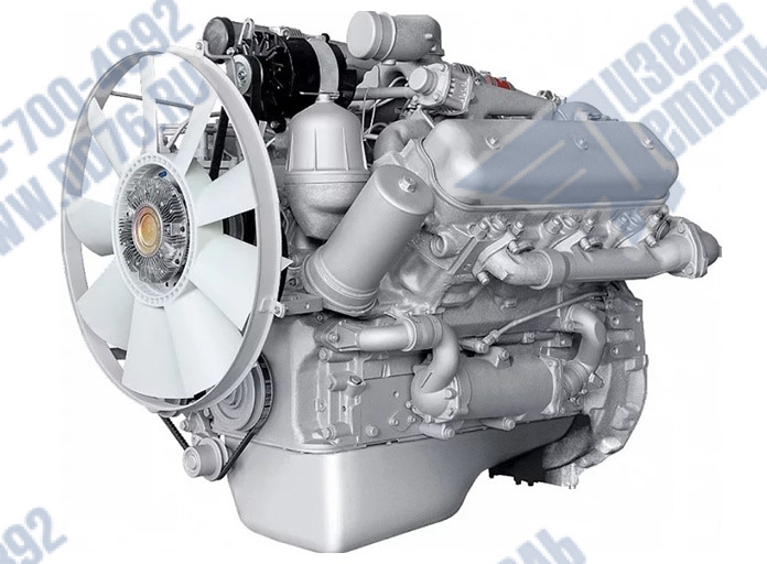 Картинка для Двигатель ЯМЗ 236БЕ2 без коробки передач со сцеплением 20 комплектация