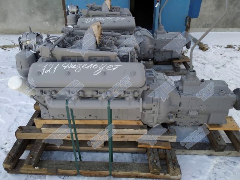 Картинка для Двигатель ЯМЗ 238АМ2 с КП и сцеплением 1 комплектации
